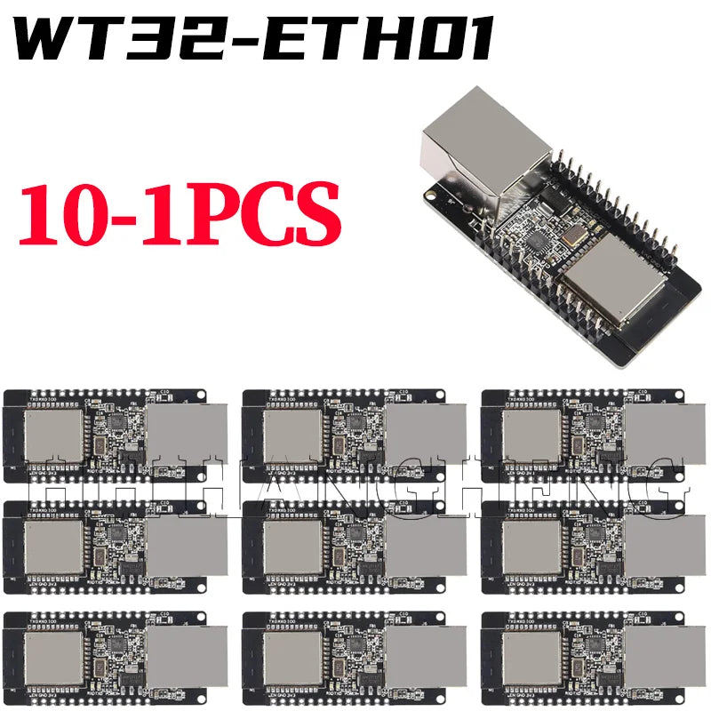 10-1PCS WT32-ETH01 Embedded Serial Port Networking Ethernet Bluetooth-compatible WIFI Combo Gateway MCU ESP32 Wireless Module
