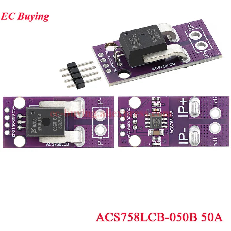 10Pcs/1pc ACS712 ACS758 Hall Current Sensor Module Detector 5A 20A 30A 50A 100A 150A 200A Range Detection Board For Arduino DIY