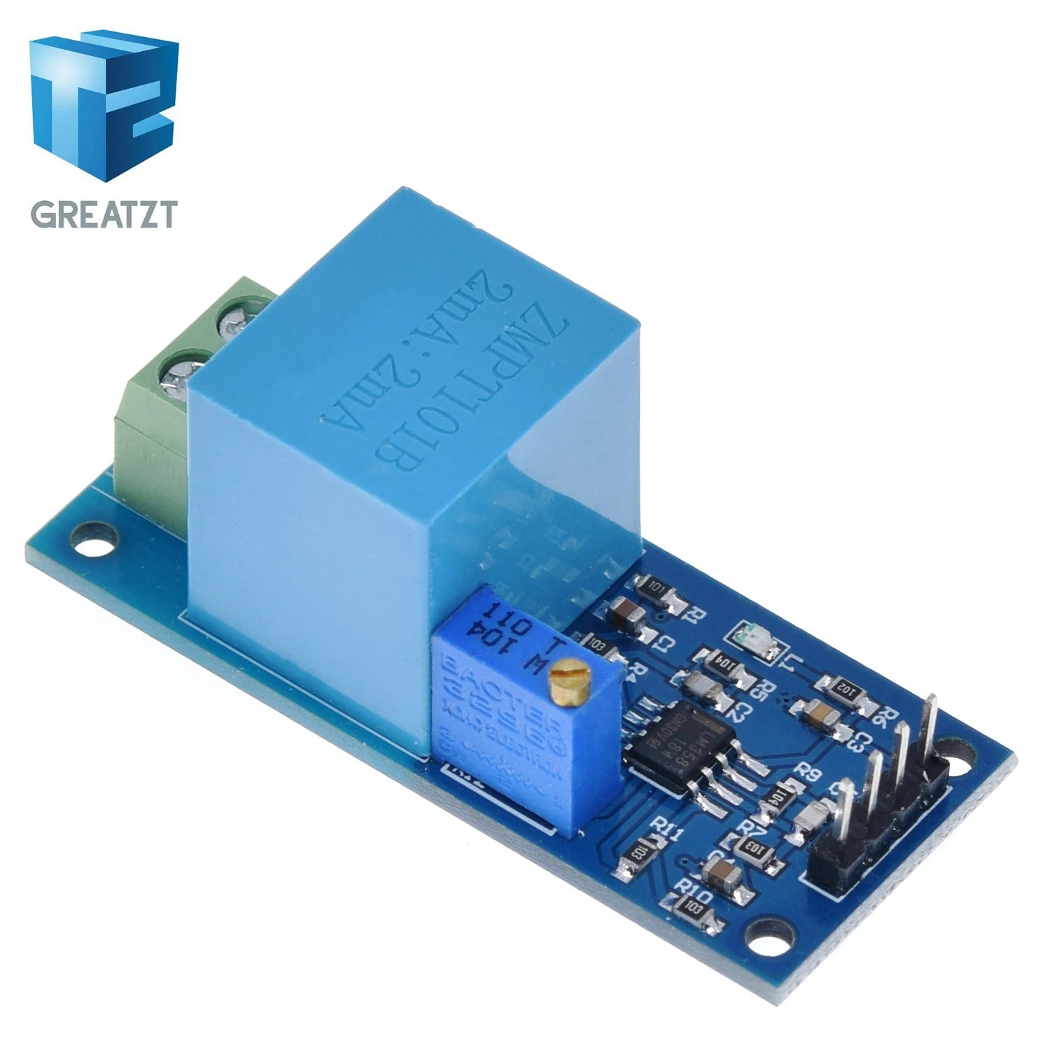 GREATZT Active Single Phase Voltage Transformer Module AC Output Voltage Sensor for Arduino Mega ZMPT101B 2mA