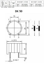 5735039000 Common Mode Choke Coil Magnetic Ring Inductor 39mH 1A 250V Switching Power Supply Signal Line Filter