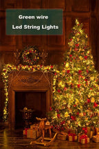 1000/500LED Green Wire Led String Fairy Lights US/EU Plug 110V/220V Waterproof LED Christmas Tree Holiday Home Garden Decor Xmas