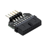 1PCS Front Panel Plug Connector USB3.0 19-pin To USB 9Pin Adapter For Motherboard