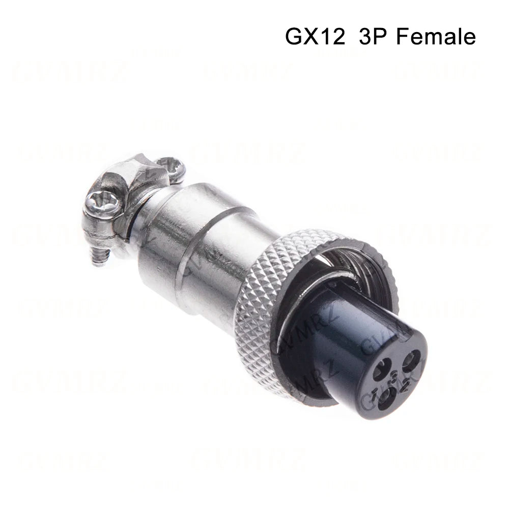 GX12 2 3 4 5 6 Pin Docking Aviation Plug Socket Waterproof Circular Connector 2P-6P