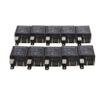 DC 12V 30 AMP Car Automotive Boat Truck 4 Pins SPST Alarm Relay Pack of 10
