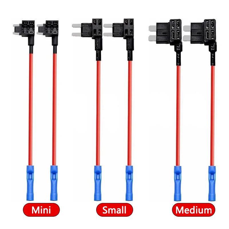10/5pcs MINI SMALL MEDIUM Size Car Fuse Holder Add-a-circuit TAP Adapter Micro Mini Standard ATM Blade Fuse for Cars Vans