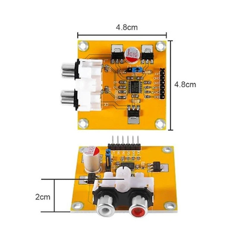 PCM5102 PCM5102a Decoder Board I2s Input 32bit 384k for Red Core Player Supports I2s Format/Left Justified-TCES