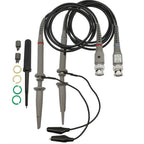 2-10PCS P6100 BNC Oscilloscope Probe Kit High Precision Scope Analyzer Alligator Clip Probes Test Leads 100MHz Oscilloscope Part