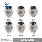 GX12 GX16 GX20 2/3/4/5/6/7/8/9/10 Pin Male Female Butting Wire Cable Circular Aviation Socket Plug Panel Connector Dropshipping