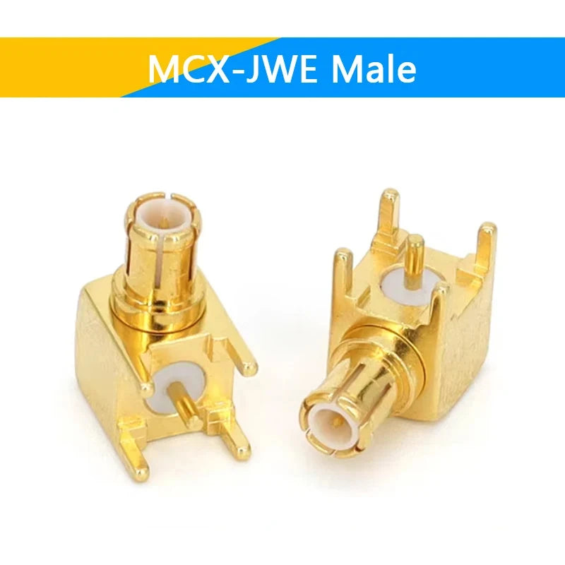 1-10PCS MCX MMCX Male Female PCB Mount Straight RF Coax Connector Right Angle 90-Degree Goldplated Welding Terminal