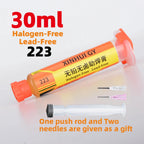 BGA Repair RMA-223 Lead-Free Halogen-Free Flux for Reflow Soldering with Low Smoke and Odor-Free Flux