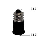 2PCS E10-E12 E11-E12 E11-E14 E12-E12 E10-E14 E17-E14 Light Socket adapter E10 to E12 Candelabra lamp holder converter,Install