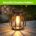 Solar Lantern Led Light Daylight Sensor Garden Lamps Lights Outdoor Waterproof 3000k Landscape Iron-art With Durable Chain Decor