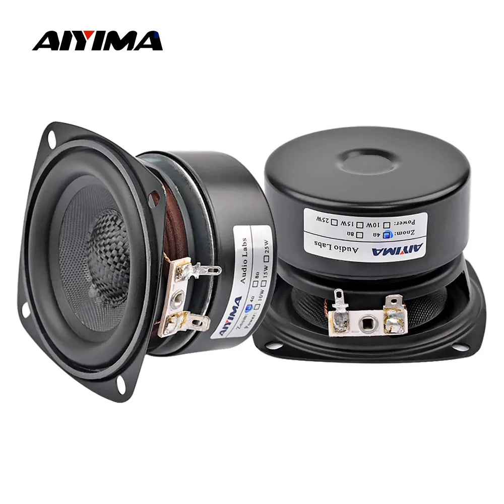 AIYIMA 2Pcs 3 Inch Full Range Sound Speakers 4 8 Ohm 20W Waterproof Speakers Glass Fiber Loudspeaker For Home Amplifier Audio