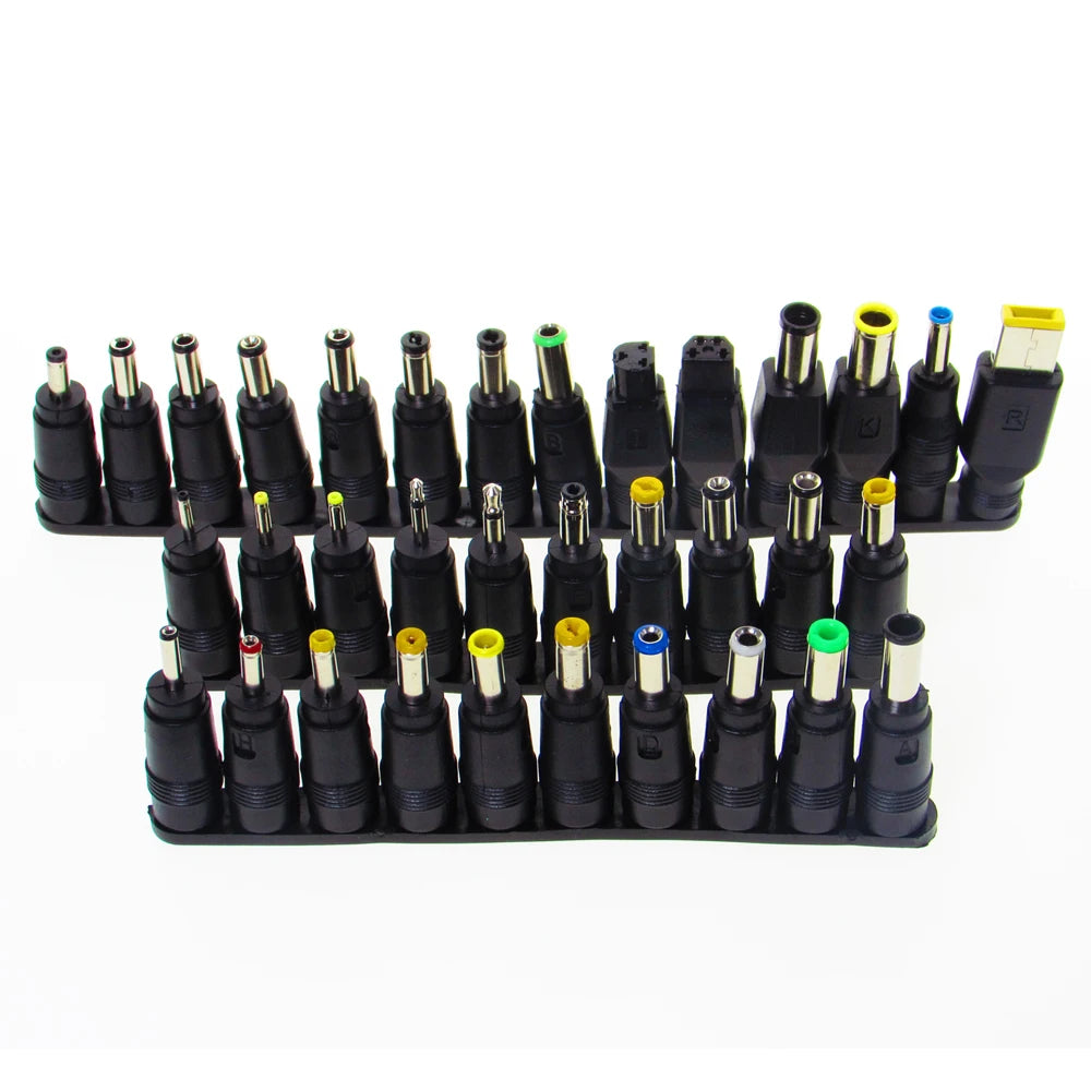 34PCS 8PCS Universal AC DC Power Adapter Connector Tips 5.5mmx2.1mm Kits For Lenovo Thinkpad Laptop Power Supply Plug Jack Sets