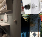 High Quality Wall Light Retro Ceramic Knob Rotary Switch EU Socket White