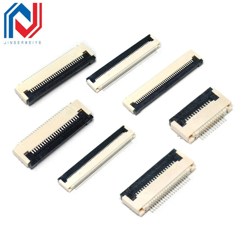 10Pcs FPC FFC Connector 0.5mm 1.0mm AWM 20624 80C 60V VW-1 Flat Cable PCB 4/5/6/7/8/10/12/14/16/18/20/26/30/32/36/40/50/60Pin