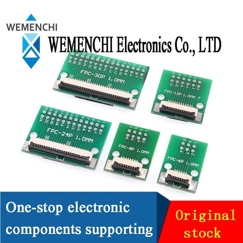 FPC/FFC Adapter Board 0.5/1.0MM to 2.54MM Soldered Connector 4/5/6/8/10/12/14/16/20/26/3040/45/50/60 Pin