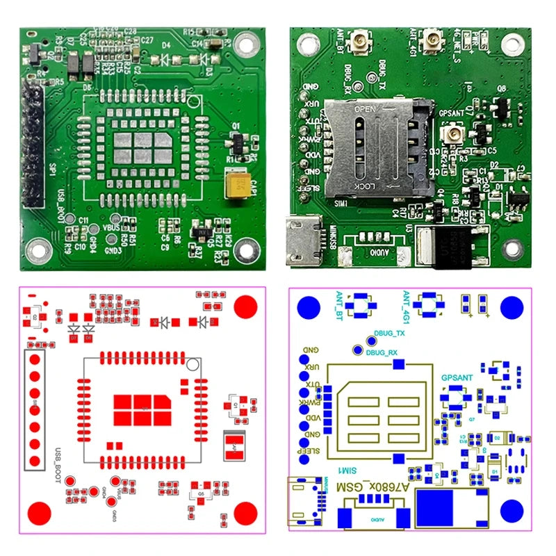 SIMCOM SIM7080G Core Board With 4G GPS Antenna Multi-band LTE LPWA CAT-M NB-IoT Module Dual Mode GNSS Receiver Compatible SIM868