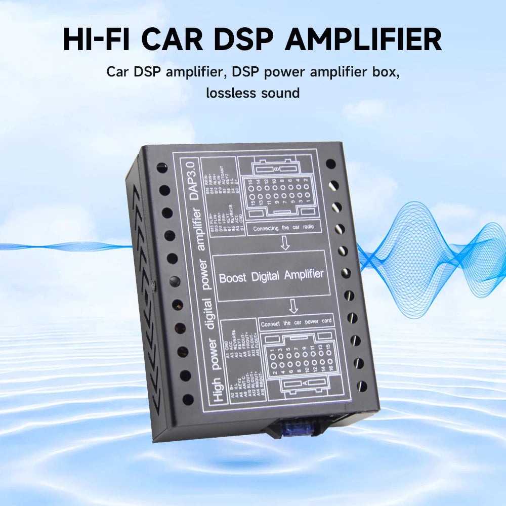 HIFI Car DSP Amplifier Lossless Modified Speakers 4*60W for Android Car Radio Stereo Car Sound Upgrade Audio Signal Processor