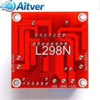 L298N Dual H‑Bridge Motor Driver Module DC/Stepper Motor Controller Board for Arduino,ESP32,Robot Car,DIY Electronics