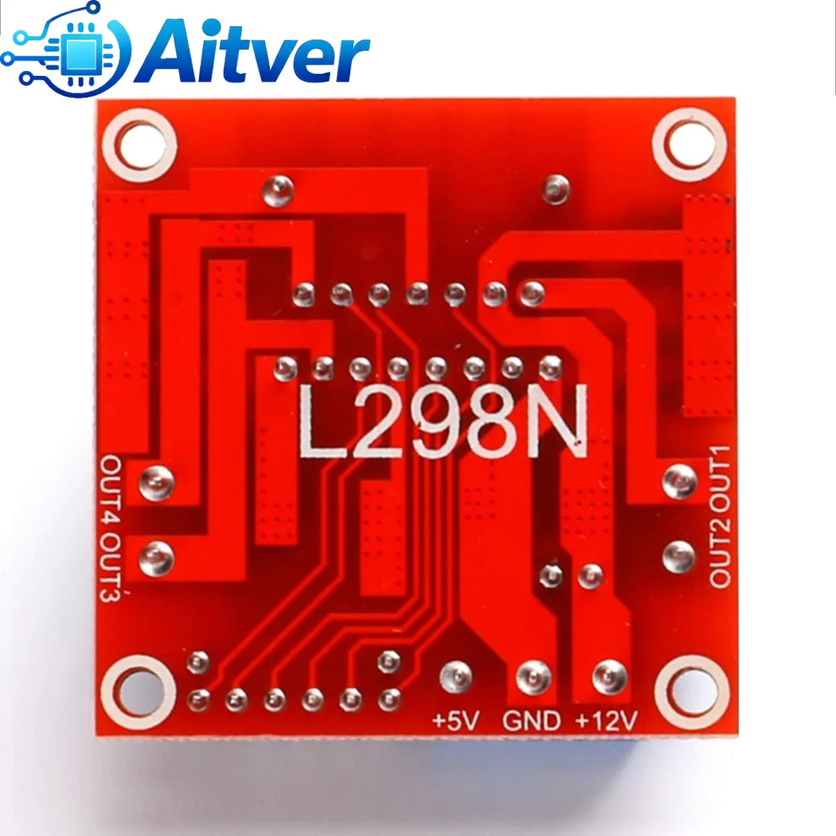L298N Dual H‑Bridge Motor Driver Module DC/Stepper Motor Controller Board for Arduino,ESP32,Robot Car,DIY Electronics