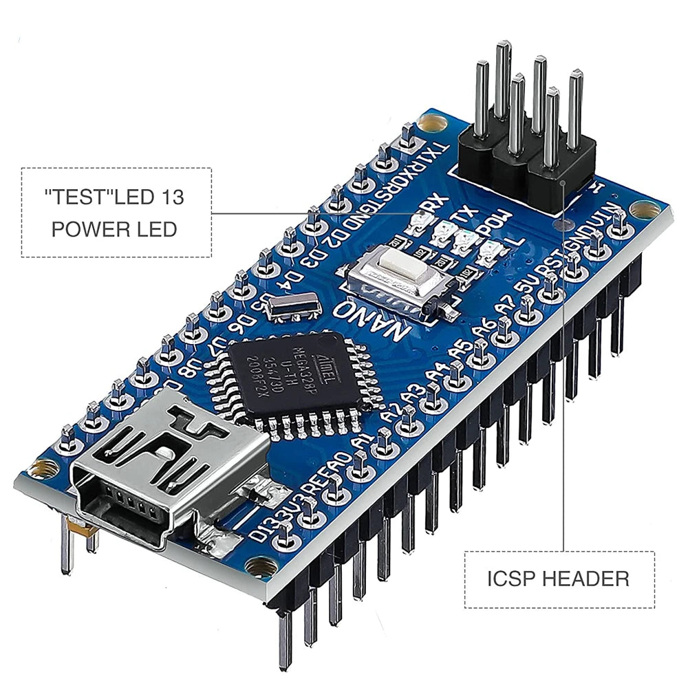 Nano 3.0 Mini Type-C Micro USB With the Bootloader Compatible Nano Controller for Arduino CH340 USB Driver 16Mhz ATMEGA328PB