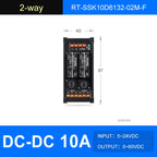 ENMG DC Inline 2 4 6 8 10 12 16-Way Solid State Relay Module RT-SSK Non-contact DC PLC AC Amplifier Board 5-24V Fuse Protections
