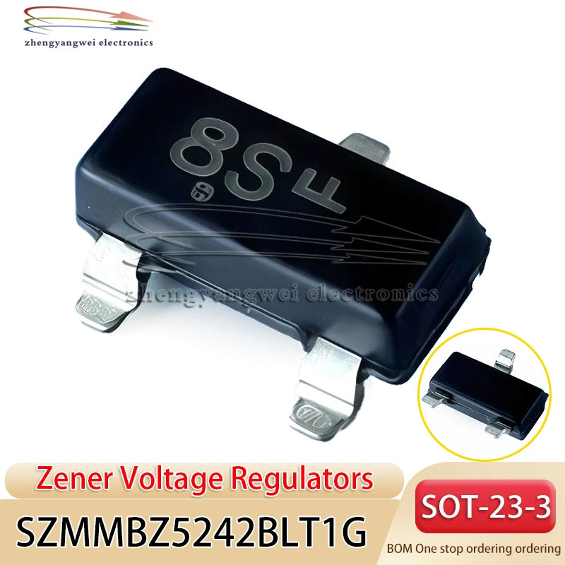 SZMMBZ5242BLT1G SOT23 Code 8S Zener Diode Stand-alone 12V/225mW Zener Voltage Regulator