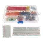 MB-102 MB102 Breadboard Kit 400 830 Point Prototype Board+840pcs U-Shape Solderless Bread Board Jumper Wires DIY Kits