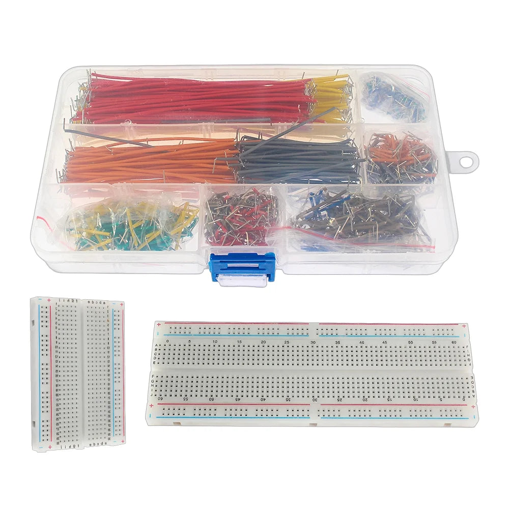 MB-102 MB102 Breadboard Kit 400 830 Point Prototype Board+840pcs U-Shape Solderless Bread Board Jumper Wires DIY Kits