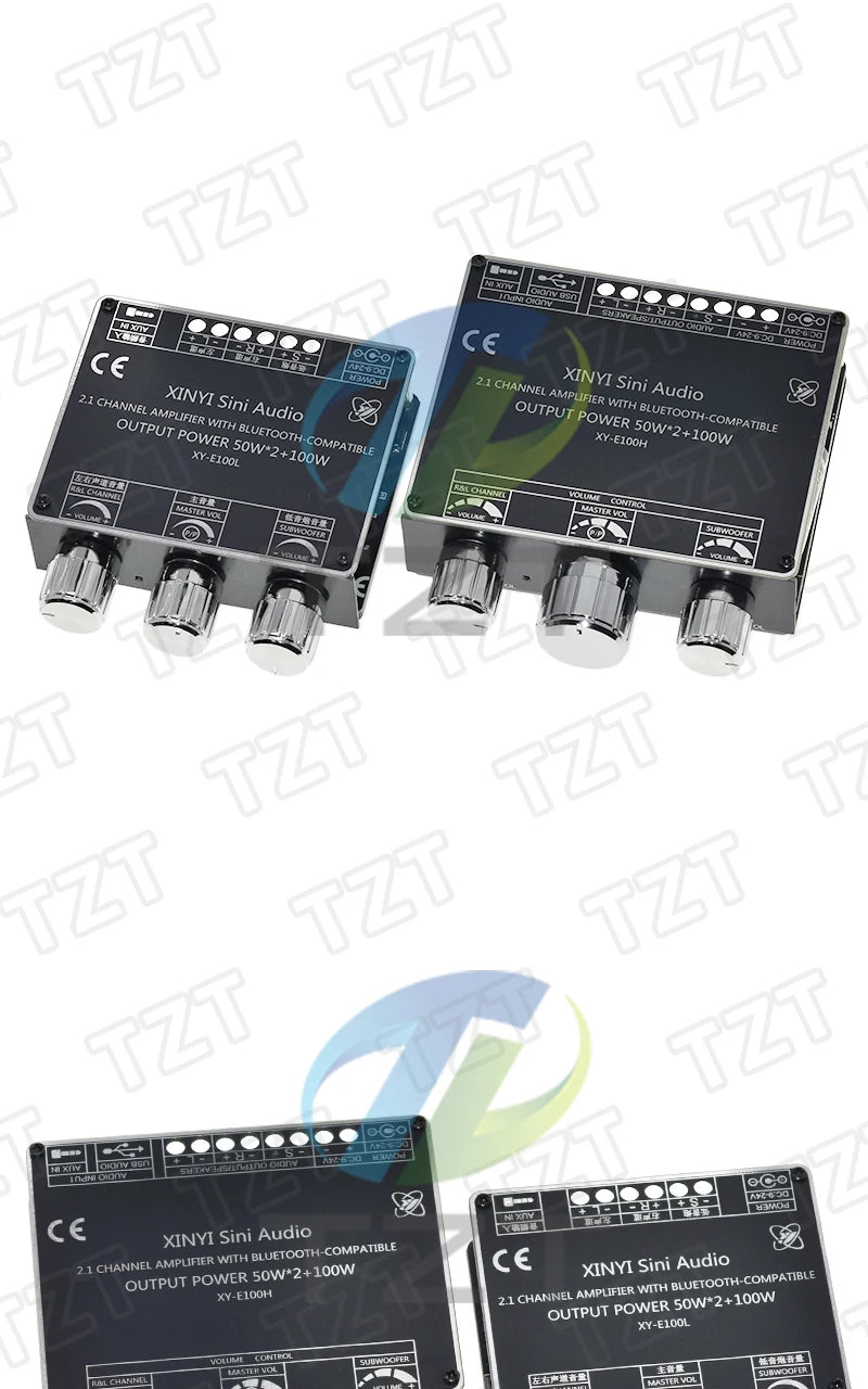 XY-E100H XY-E100L 2.1 Channel Bluetooth Audio Amplifier Board Module 50W+50W+100W Subwoofer With High Fidelity And Sound Quality