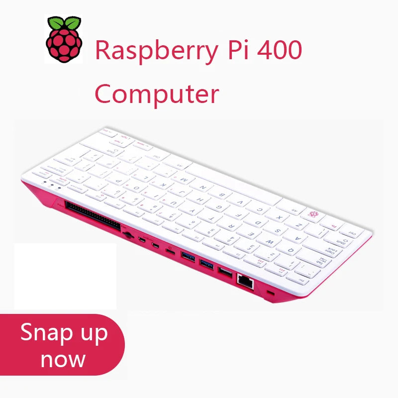 Raspberry Pi 400 Personal Computer or Kit,Quad-core 64-bit Processor 4GB of RAM ,WiFi Dual-display Output For 4K