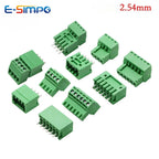 5PCS 2.54mm 15EDG 2EDG  PCB Screw Terminal Block 2-16P Female Socket Pitch Straight/Right Angle Pin Pin Header Wire Connector