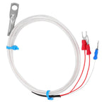 Temperature Sensor Probe PT100 Thermistor Temperature Measuring Probe Round Hole Patch Type Temperature Measuring Probe