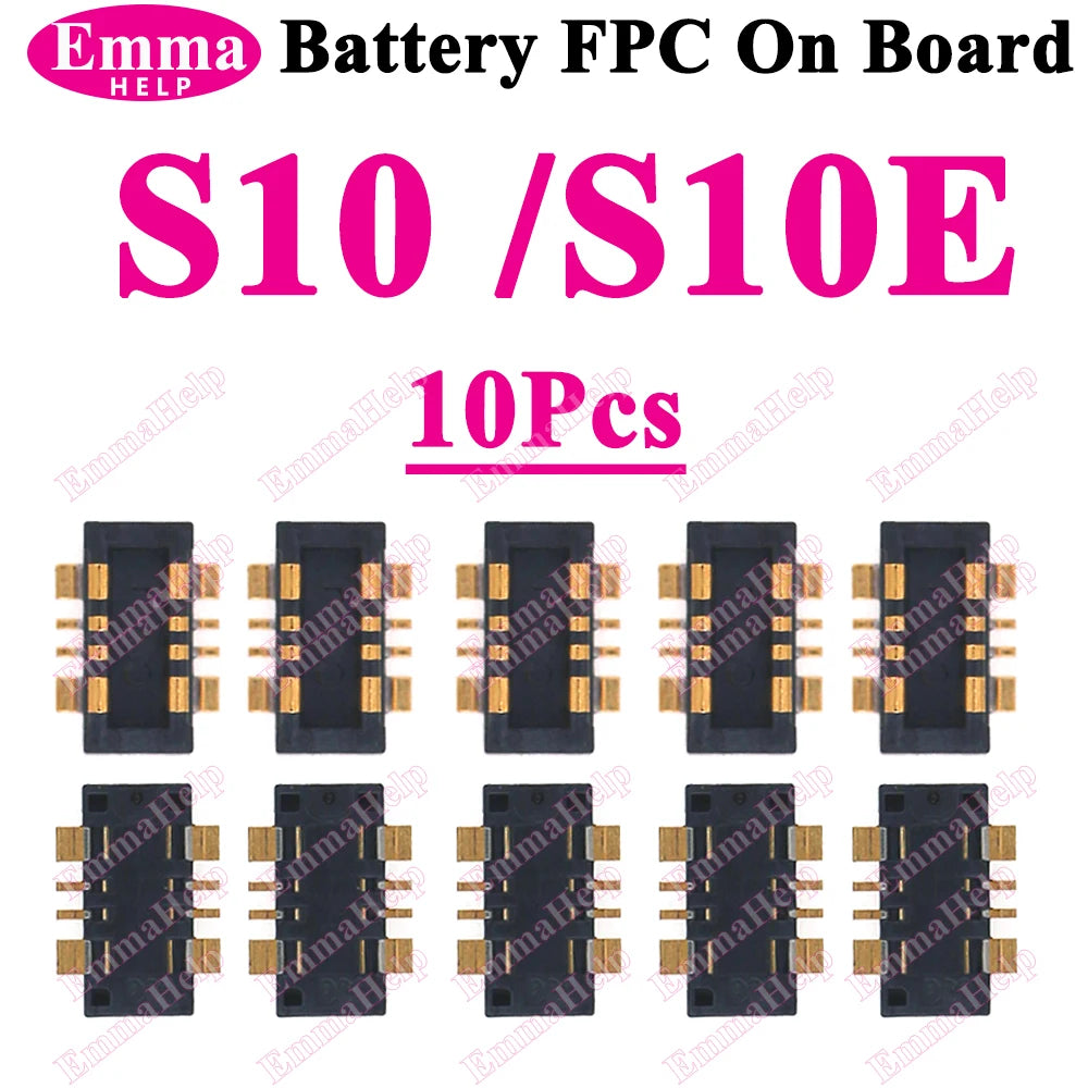 10Pcs Battery FPC Connector FPC for Samsung S24 S23 S22 S21 S20 S10 S10E Note 20 10 Plus S10 Lite On-Board Contactor Clip Plug