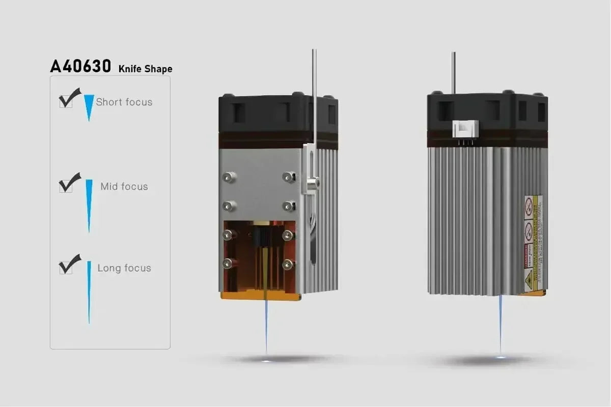 40W80W NEJE A40640 E40 Laser Module Diode High Power 450nm, Air-Assisted Nozzle for CNC Woodworking Engraver & Cutting Tools