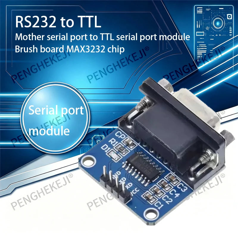 RS232 to TTL/female serial port to TTL/serial port module/brush board MAX3232 chip