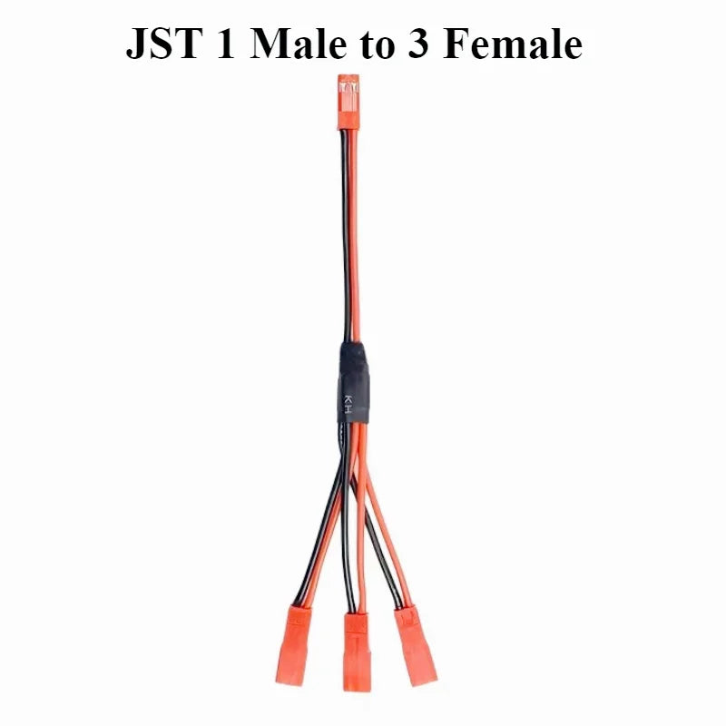 JST Plug Splitter,JST Male Female Cable,JST Y Parallel Adapter Splitter Harness For Traxxas TRX-4 1/10 RC Car Crawler ESC
