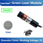 Green Laser Diode Module 10mW Dot Line Cross Projector for Alignment of Cloth Cutting Location