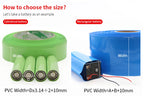 1/5/10m Width 350mm PVC Heat Shrink Tube Insulated Film Wrap Protection Case Wire Cable Sleeve Lithium Battery 18650 Pack