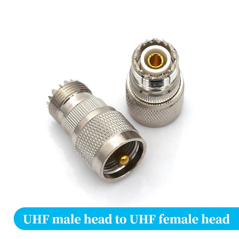 1Pcs Adapter UHF PL259 SO239 to UHF / N Male Plug & Female Jack Straight & Right Angle & Flange & T Type RF Coaxial Connector