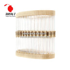 100pcs 1/2W Carbon Film Resistor 0.5W 5% 1R - 10M 0R 10R 100R 220R 330R 1K 2.2K 4.7K 10K 22K 47K 100K 1M 0 10 100 220 330 ohms