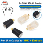OKCSC 1 Pair Earphone Interface Conversion Pin Connector HIFI Headphone Plug MMCX JH HD580 3.5mm to 0.78mm Gold-plated Plug