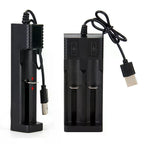 2-Slot Smart 18650 Battery Charger - USB-C Powered Lithium Ion Charger with LED Indicators, Universal Compatibility