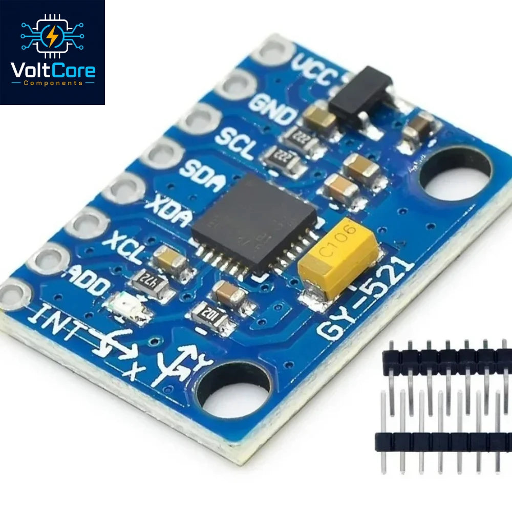GY-521 MPU-6050 MPU6050 3 Axis Analog Gyroscope Sensors + Accelerometer Module IIC For Arduino Quadcopter Drone 3-5V DC