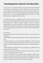 4.3-inch 480 * 800 IPS capacitive touch ESP32P4 development board ESP32-C6 development board with shell and camera