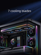 Jonsbo ZA-420/140 Computer Case Fan DIY Exchange 2 Sets Fan Blades  5V ARGB 140mm PWM Reverse Combination Cooling Fan
