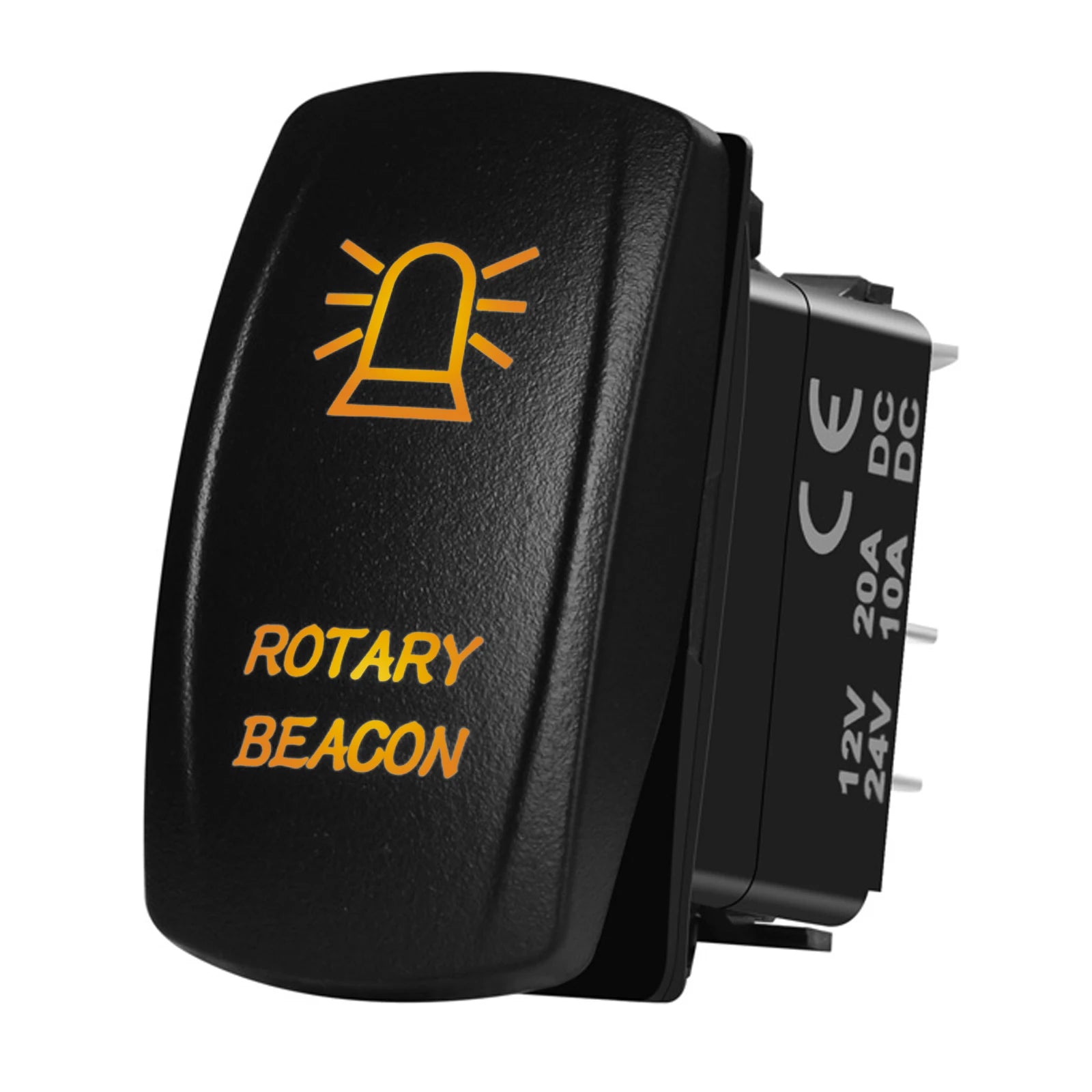 Marine Boat Rocker Switch 12/24V Orange Backlit Anchor Beacon Up Down Button ON OFF/ON OFF ON Momentary Toggle Switch Waterproof