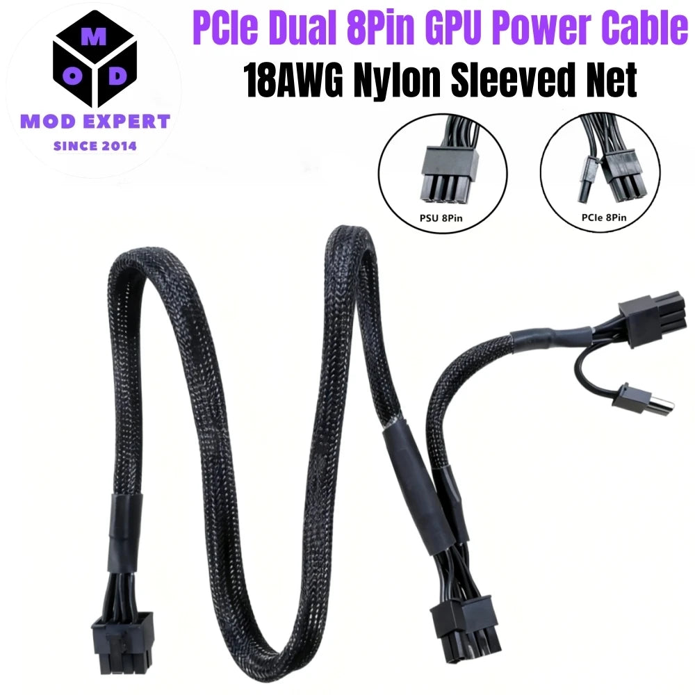 Modular Power Cable for Antec GSK 750W/650W/550W Series Modular Powers, 6+2 PCIe 8Pin, CPU 4+4Pin ATX12V, SATA, Molex IDE 4Pin