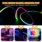 DC5V DC12V 5mm WS2812B COB LED Strip WS2812 Smart RGBIC Individually Addressable 160Leds/m High Density Flexible Pixel Light